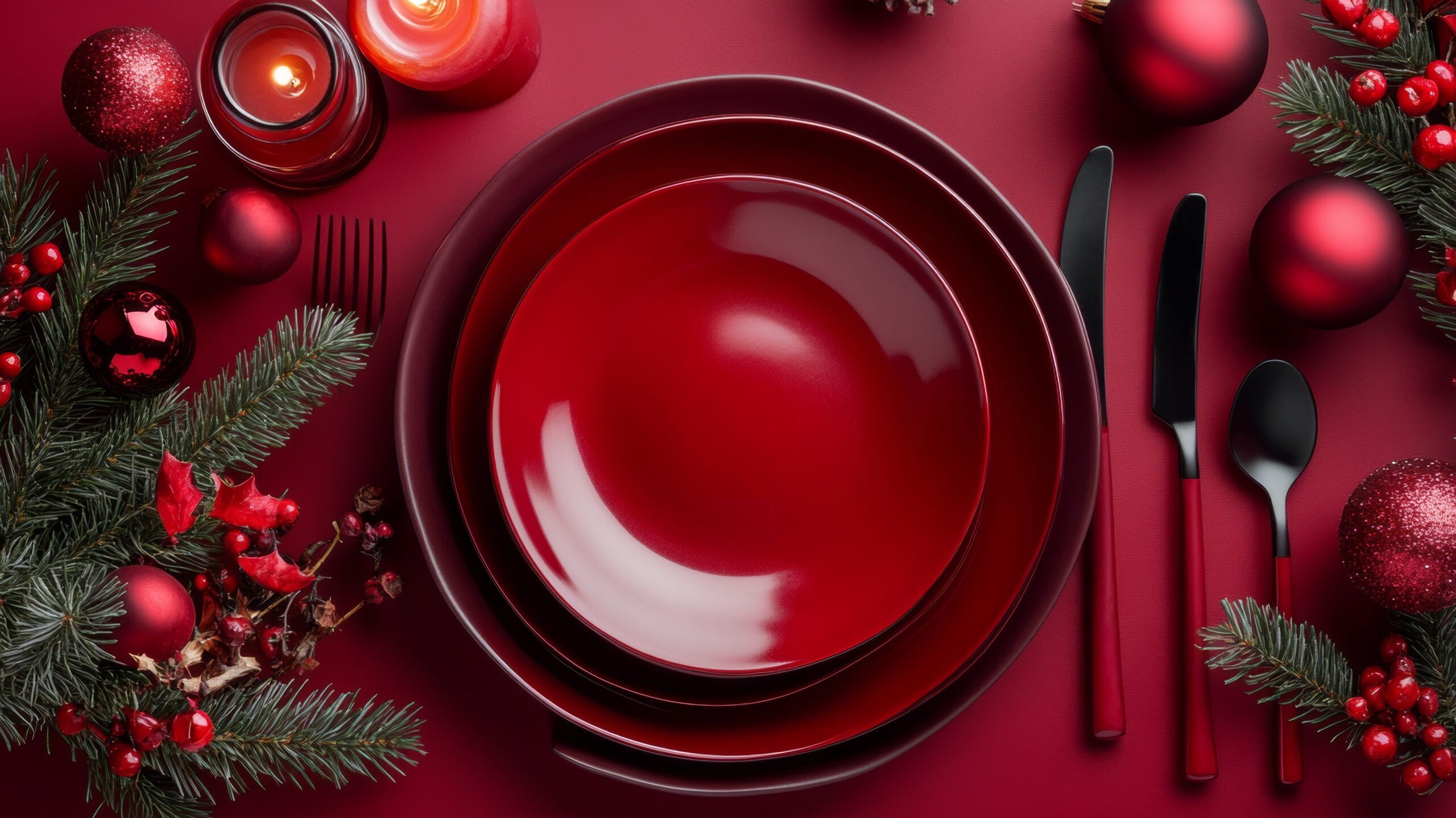 la vaisselle est importante dans le choix de la décoration de la table de Noël